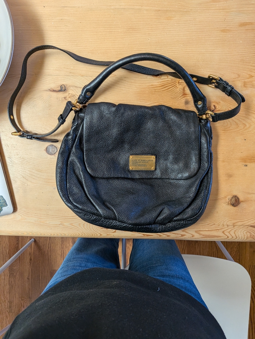 EUC Marc Jacobs Lil Ukita Black Leather Handbag